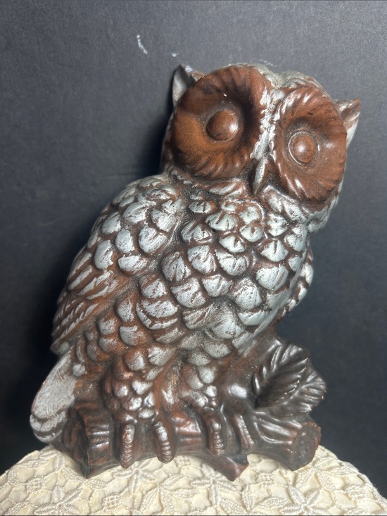 Other - Decorative Owl chalkware wall hanger vintage